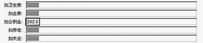 北京低缴存者工资条截图：202元/月