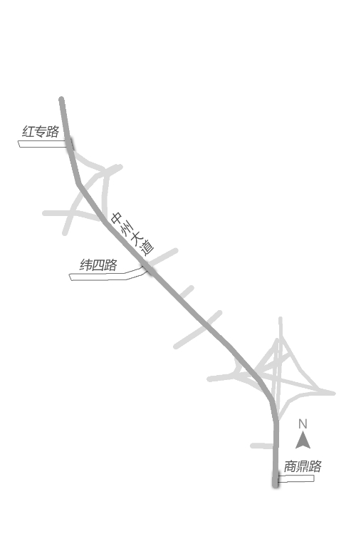 今年三条道路将下穿中州大道