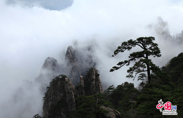 黄山云海,难得一见的奇观