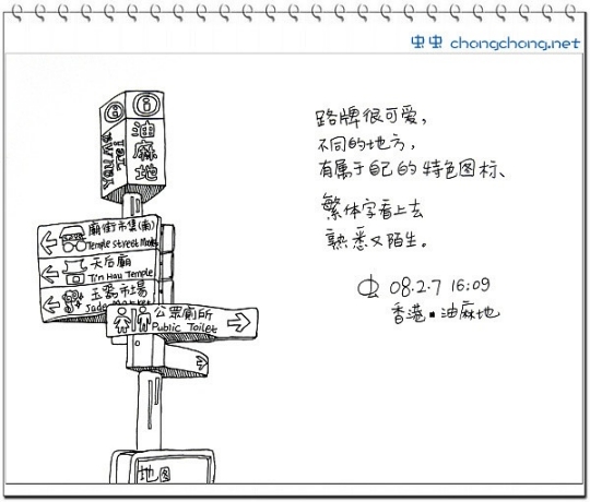 画出来的旅行攻略——跟我去香港