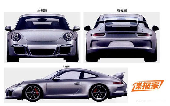 保时捷911 GT3申报图