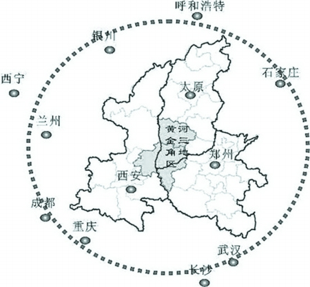 豫晋陕黄河金三角地区