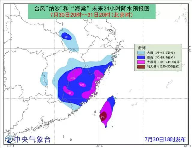 台风“海棠”将吞并纳沙 合体北上带来强降雨