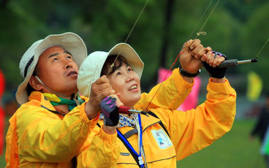 吉林举办风筝文化艺术节 五百风筝大比拼(图)