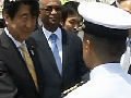 安倍视察日本首个海外军事基地