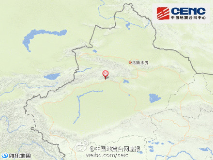 新疆轮台县发生4.5级地震震源深度10千米